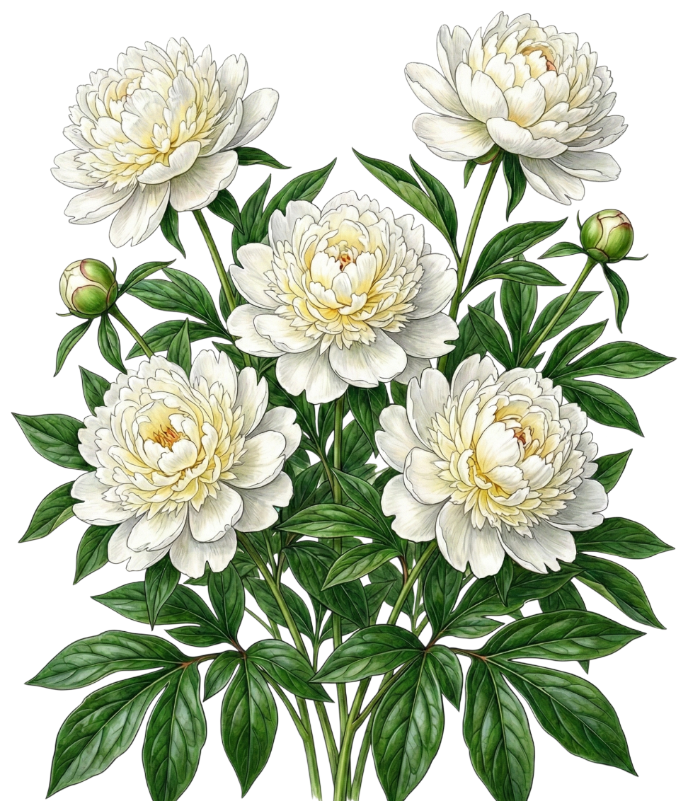 Пион молочноцветковый 